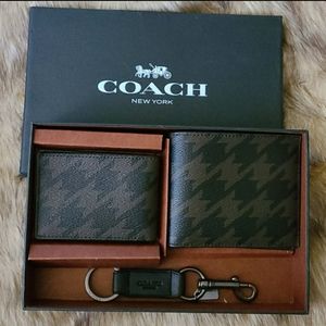 New Coach Men Wallet gift set
